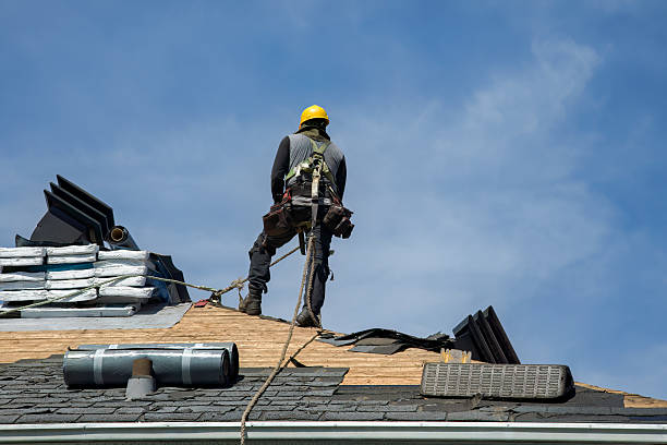 Professional Storm Damage Roof Repair technician working in Framingham, MA